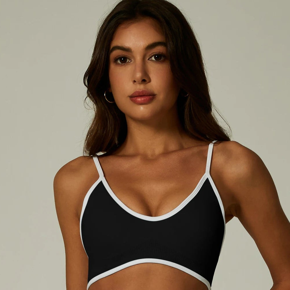 Yogi Collective Contrast Trim Sports Bra