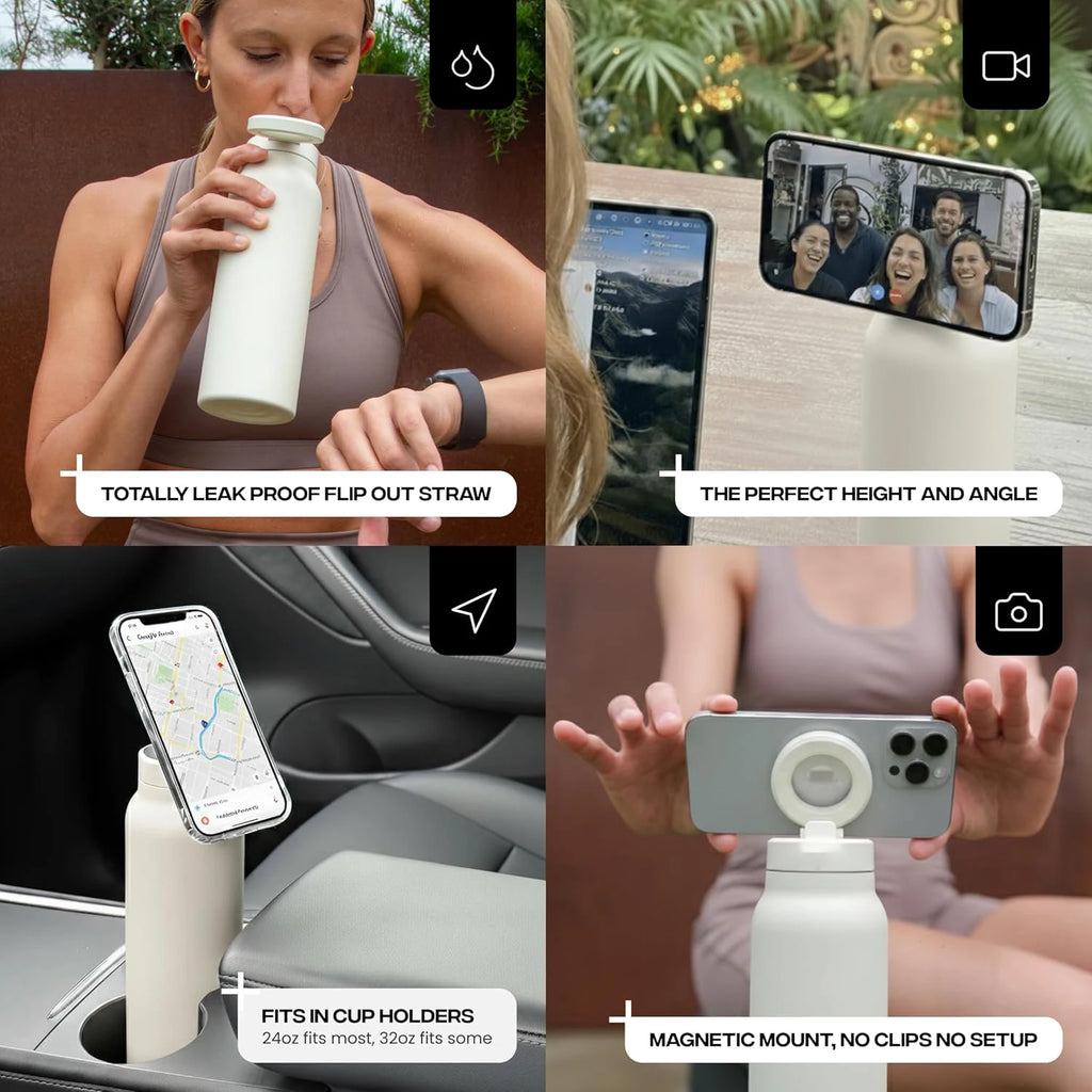 YOGI Insulated Water Bottle with Phone Mount