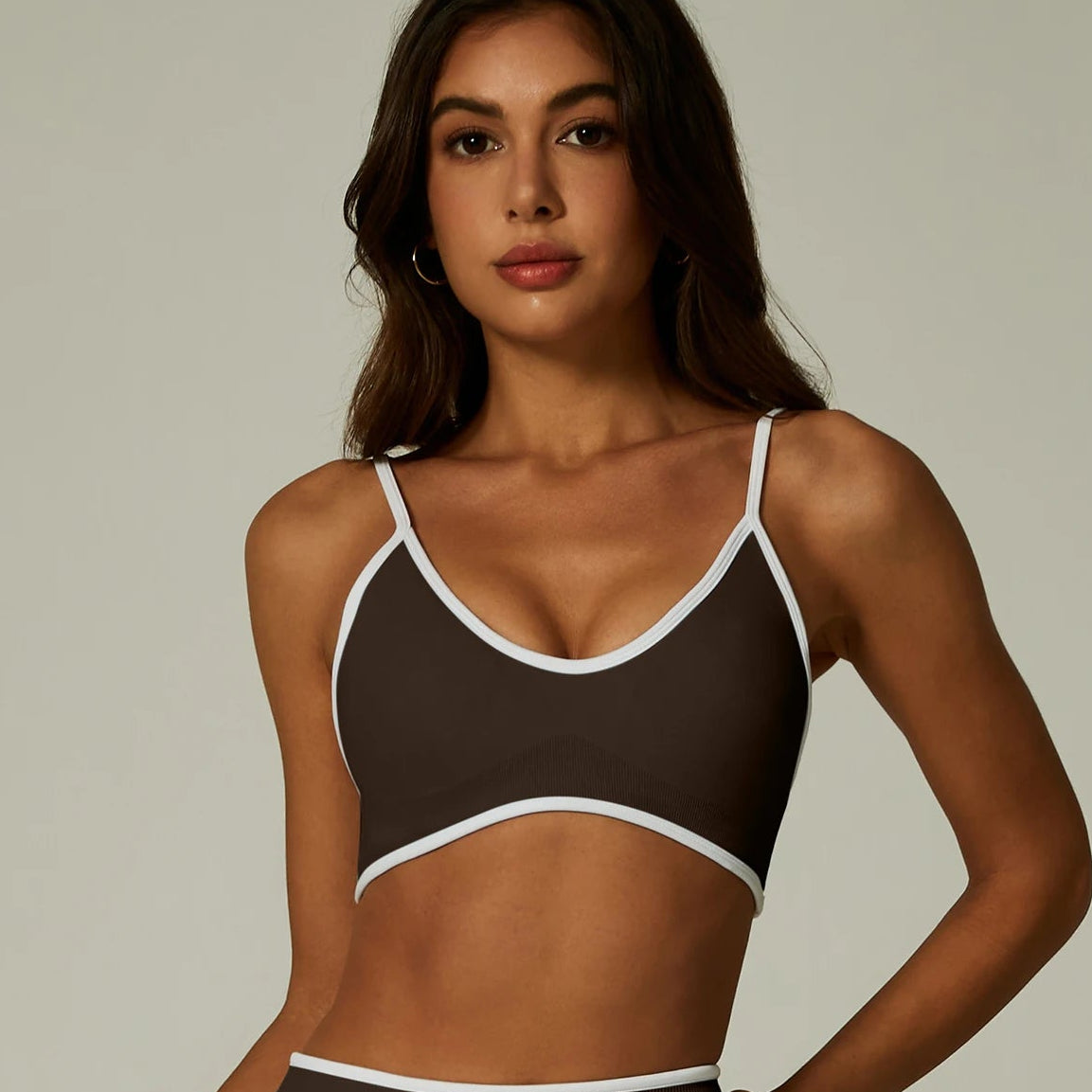 Yogi Collective Contrast Trim Sports Bra